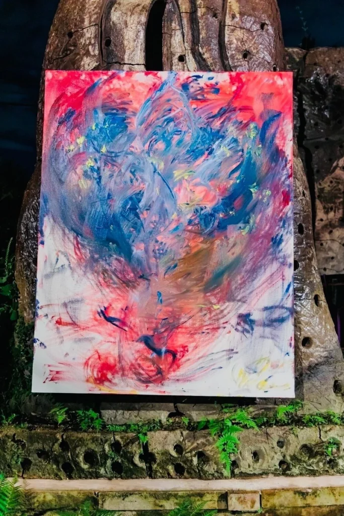 画家によるライブペイント作品